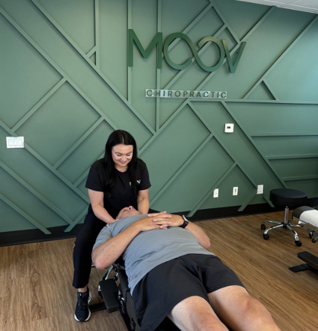 Moov Chiropractic & Training MOOV Chiropractic doctor adjusting a patient in Laguna Niguel